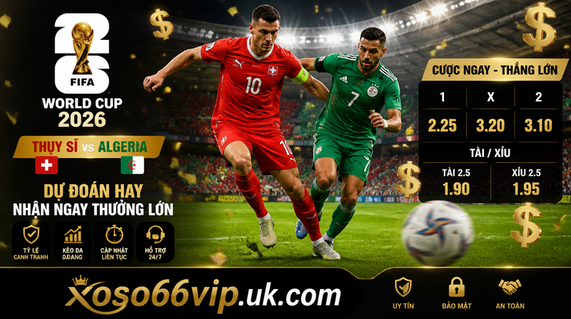 Cau thu Thuy Si va Algeria tran dau World Cup